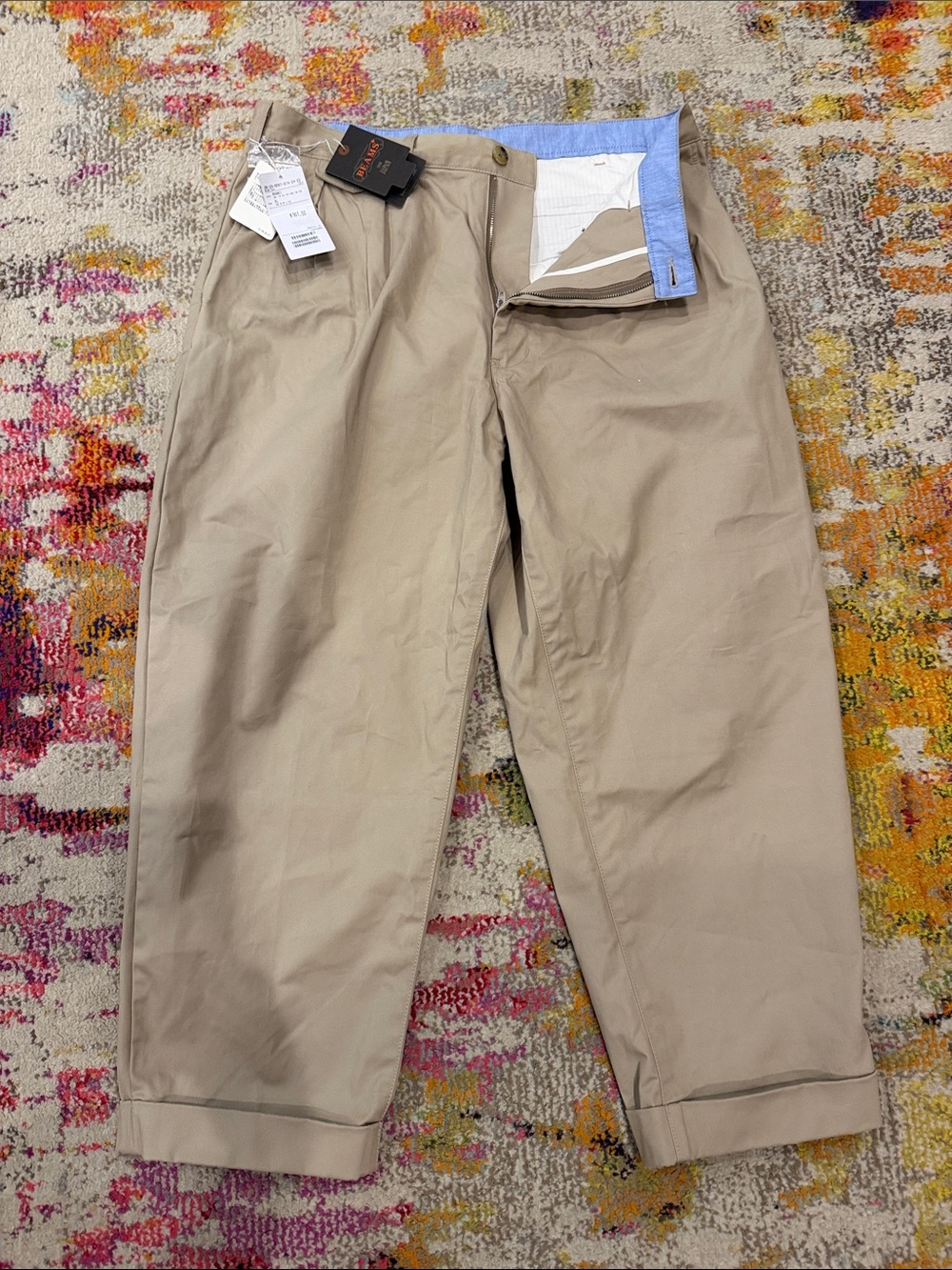 Men's Tailored Chino Pants in Khaki - Lightweight Casual Trousers